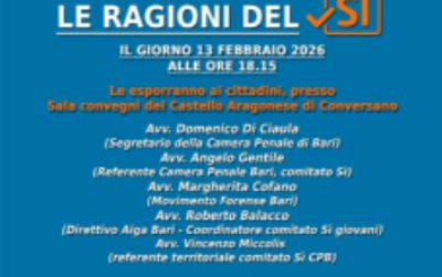 13 febbraio 2026 - Conversano - Sala convegni Castello Aragonese