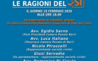 19 febbraio 2026 - Palo del Colle - Libera Università Domenico Guaccero