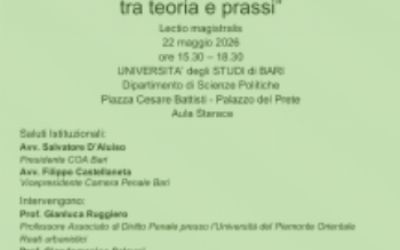 22.05.2026 - I reati ambientali ed urbanistici tra teoria e prassi