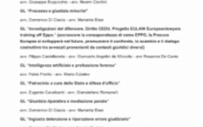 Gruppi di lavoro Camera Penale Bari