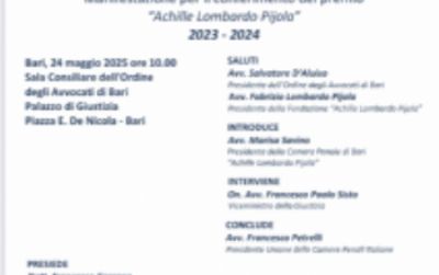 Bari 24 maggio 2025 PREMIO 