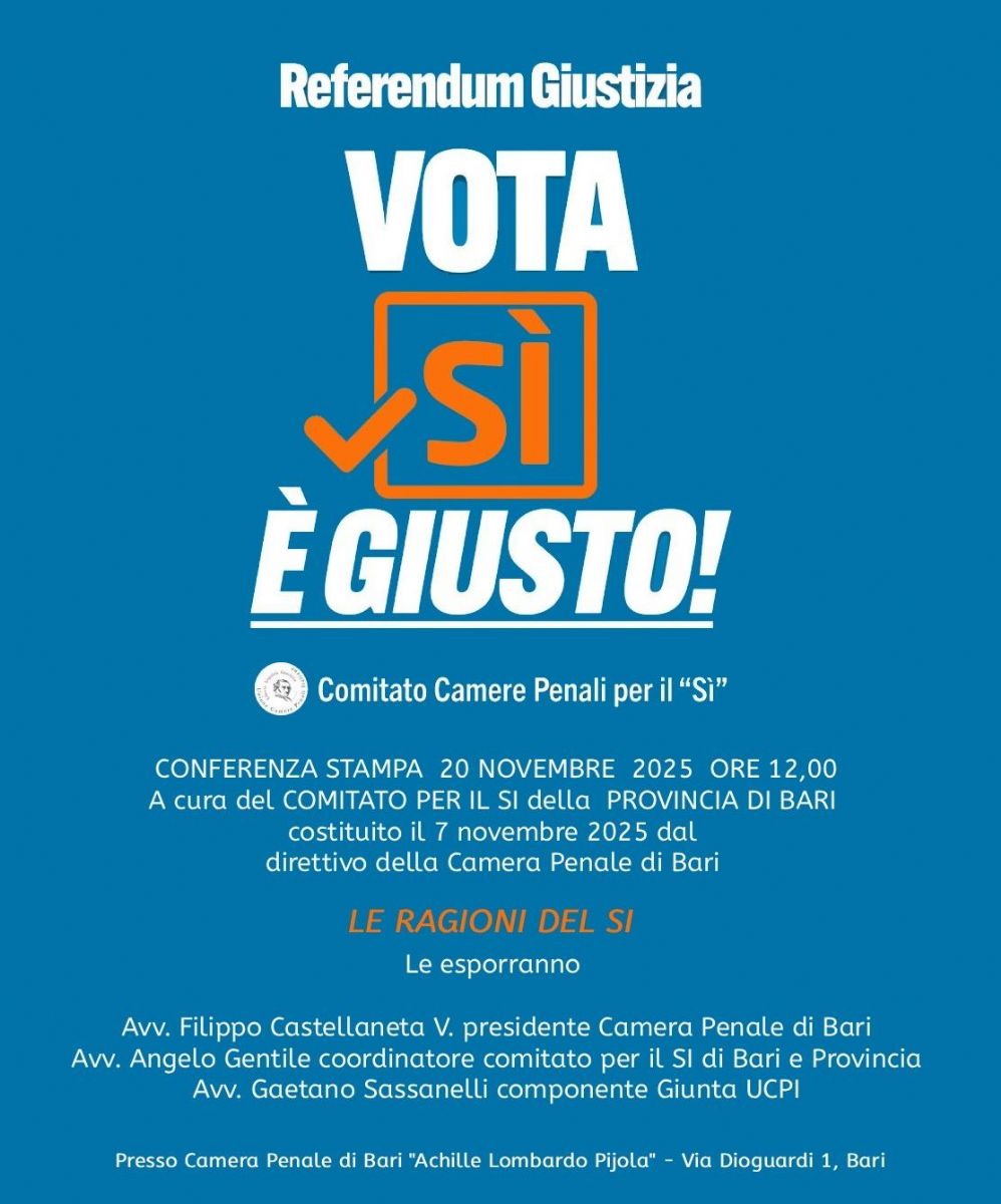REFERENDUM GIUSTIZIA - LE RAGIONI DEL 